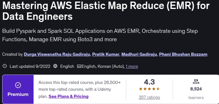Mastering AWS Elastic Map Reduce (EMR) for Data Engineers