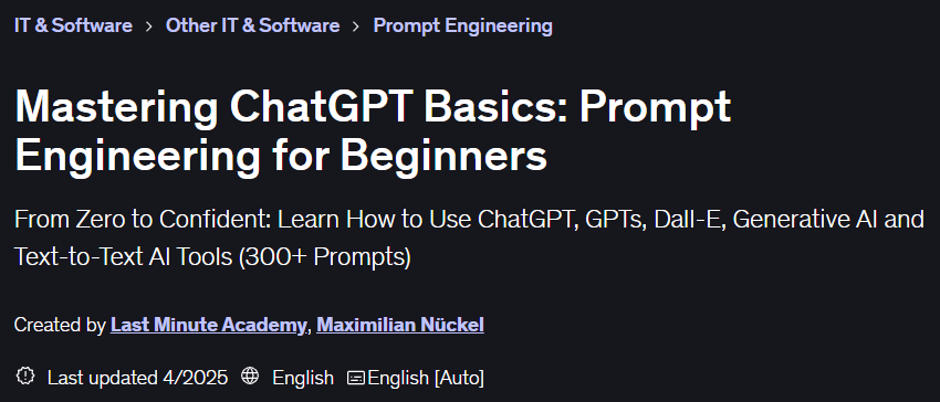 Mastering ChatGPT Basics: Prompt Engineering for Beginners