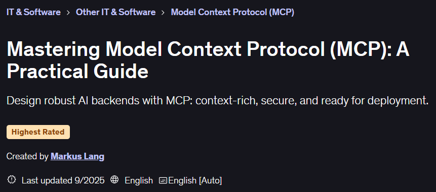 Mastering Model Context Protocol (MCP): A Practical Guide