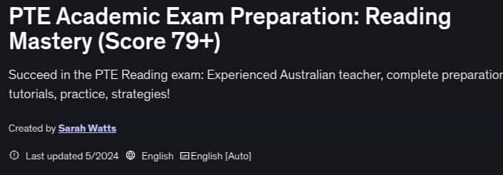 PTE Academic Exam Preparation_ Reading Mastery (Score 79+)