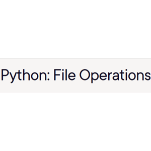 Python File Operations