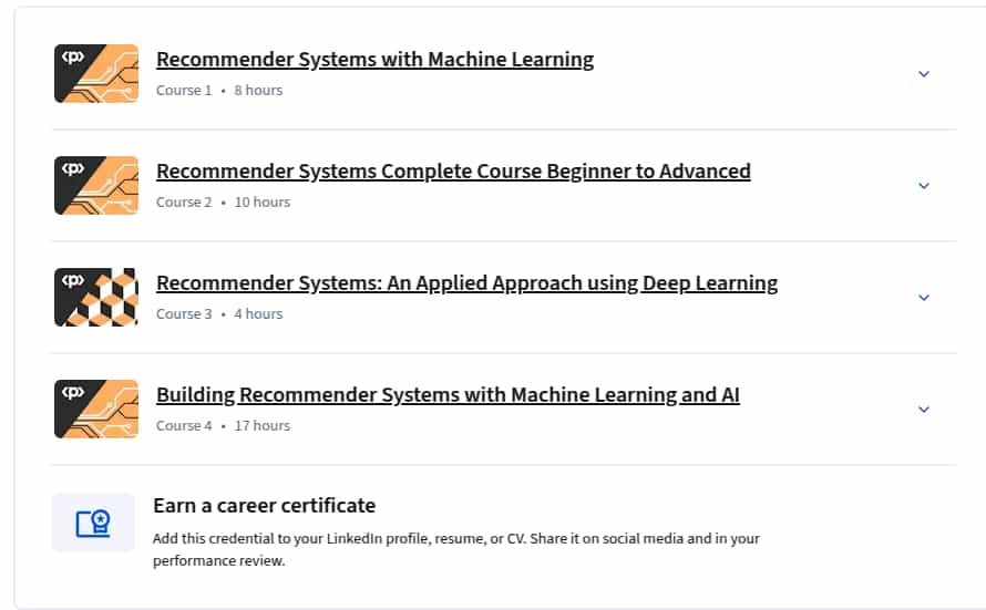 Recommender Systems Specialization