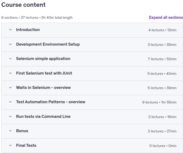 Selenium in Java - Setup Simple Test Automation Framework