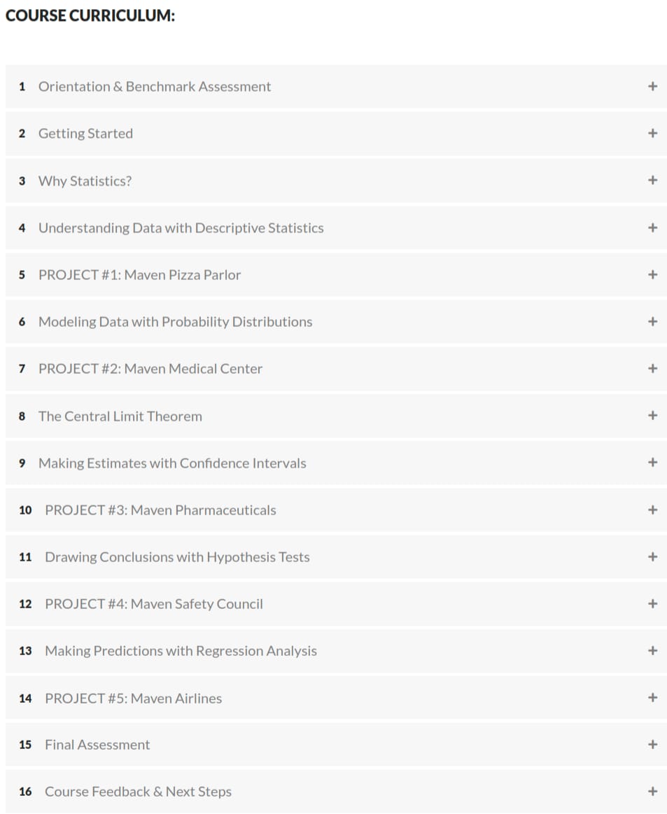 Statistics for Data Analysis