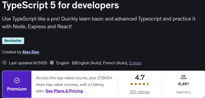 TypeScript 5 for developers