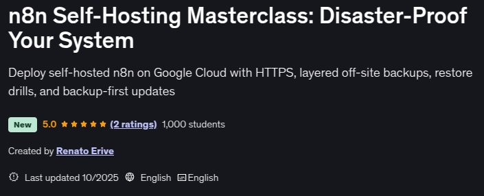 n8n Self-Hosting Masterclass_ Disaster-Proof Your System