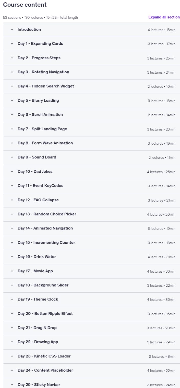 50 Projects In 50 Days - HTML, CSS & JavaScript