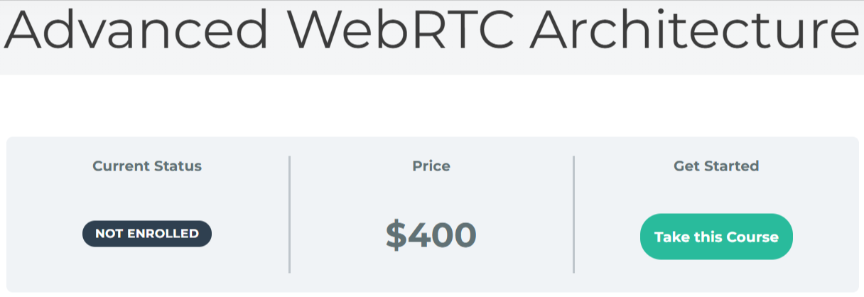 Advanced WebRTC Architecture