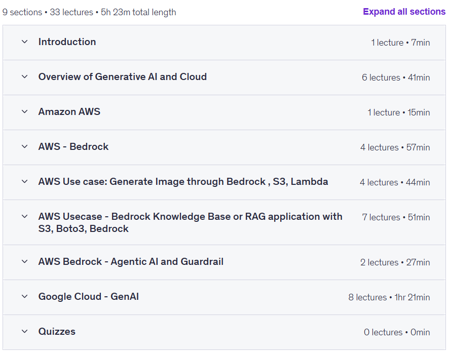 Agentic AI & RAG - Gen AI with AWS Bedrock Google Vertex AI