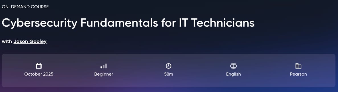 Cybersecurity Fundamentals for IT Technicians