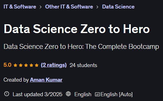 Data Science Zero to Hero
