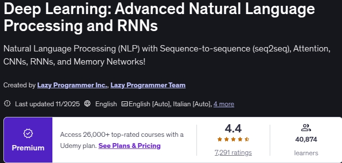 Deep Learning_ Advanced Natural Language Processing and RNNs