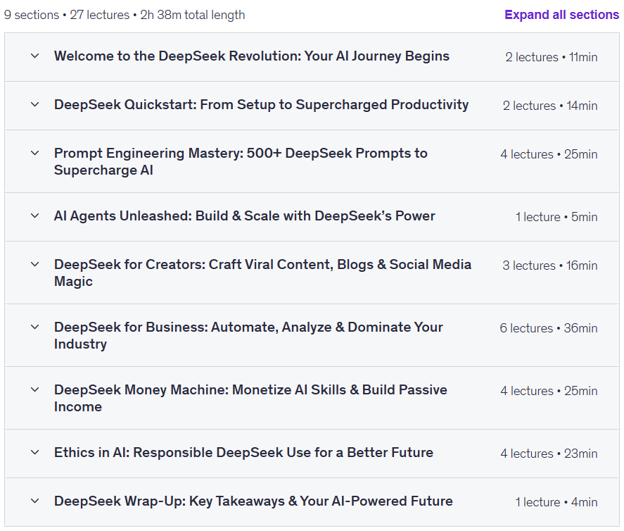 DeepSeek AI Masterclass: Build Automate Monetize Like a Pro