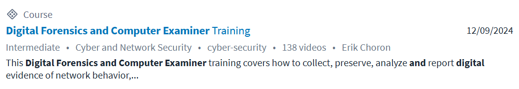 Digital Forensics and Computer Examiner Online Training