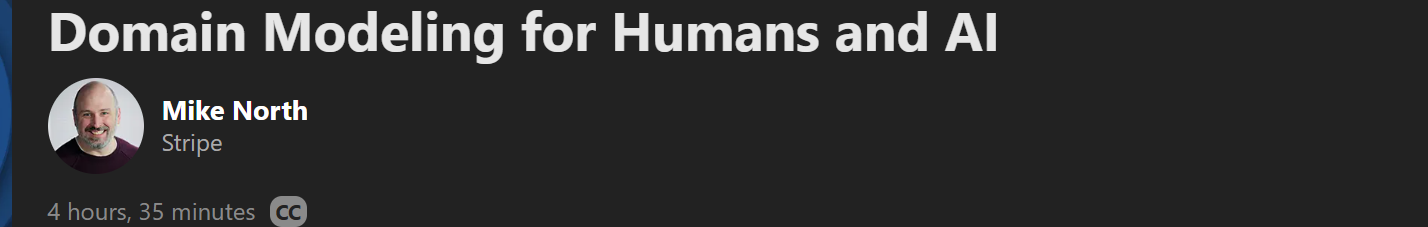 Domain Modeling for Humans and AI