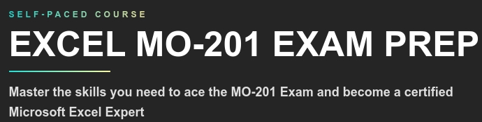 Excel MO-201 Exam Prep