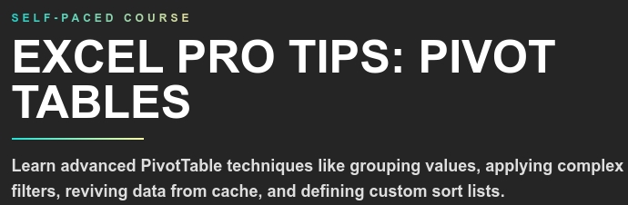 Excel Pro Tips_ Pivot Tables