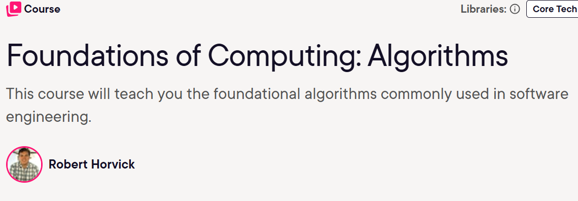 Foundations of Computing Algorithms C