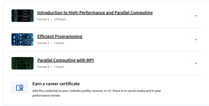 High-Performance and Parallel Computing Specialization