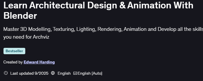 Learn Architectural Design & Animation With Blender