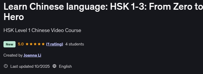 Learn Chinese language_ HSK 1-3_ From Zero to Hero
