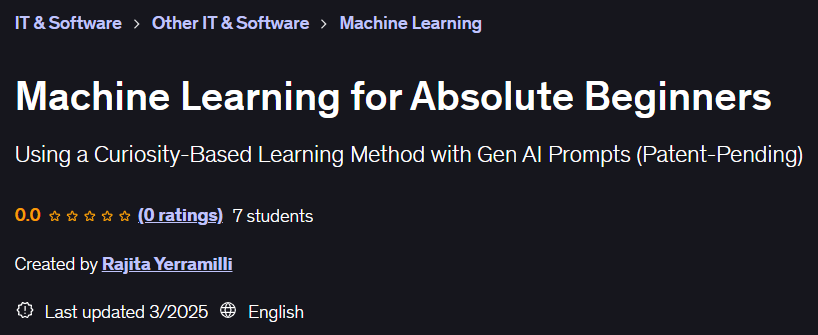 Machine Learning for Absolute Beginners