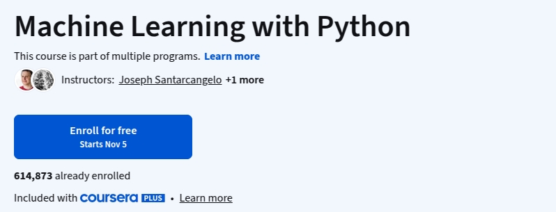 Machine Learning with Python