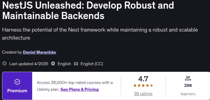 NestJS Unleashed_ Develop Robust and Maintainable Backends