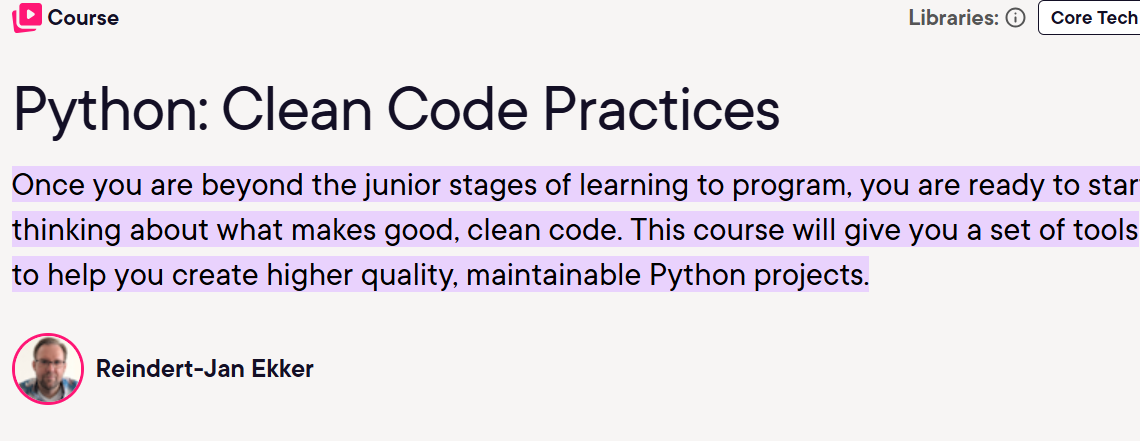 Python Clean Code Practices