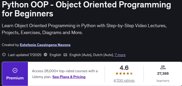 Python OOP - Object Oriented Programming for Beginners