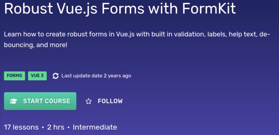Robust Vue.js Forms with FormKit