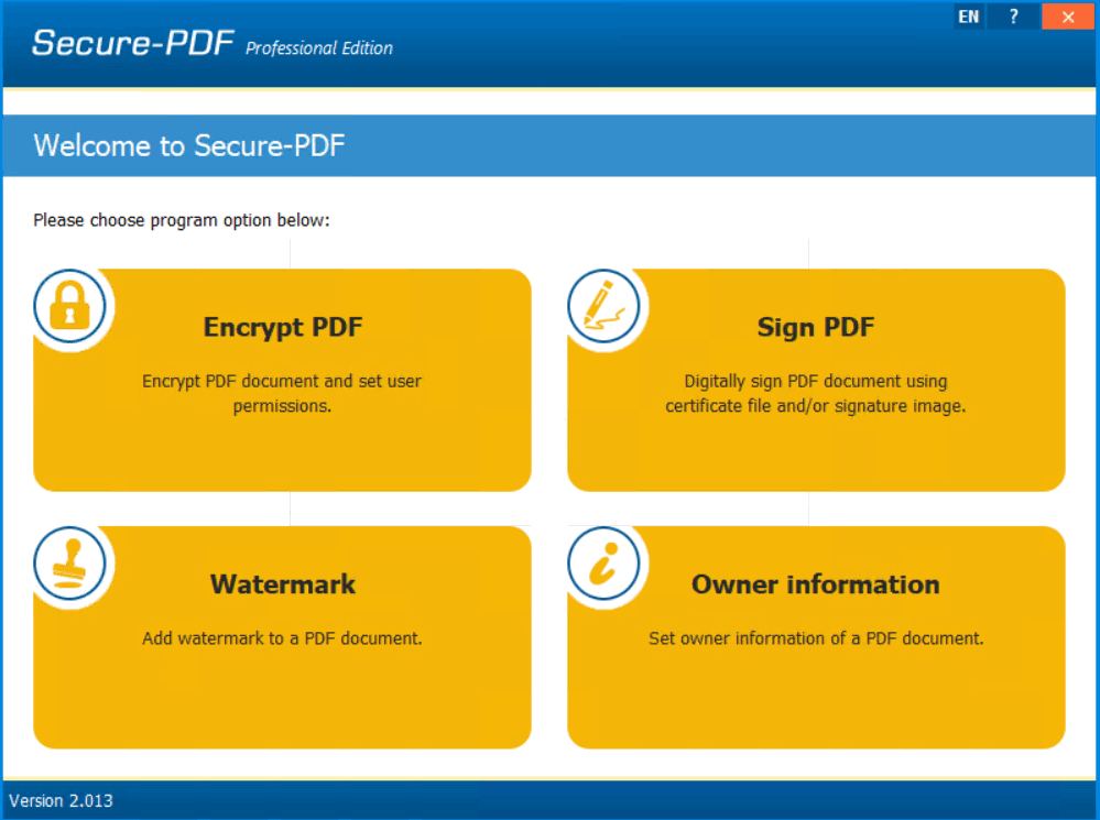 Secure-PDF Professional 2.013 Multilingual