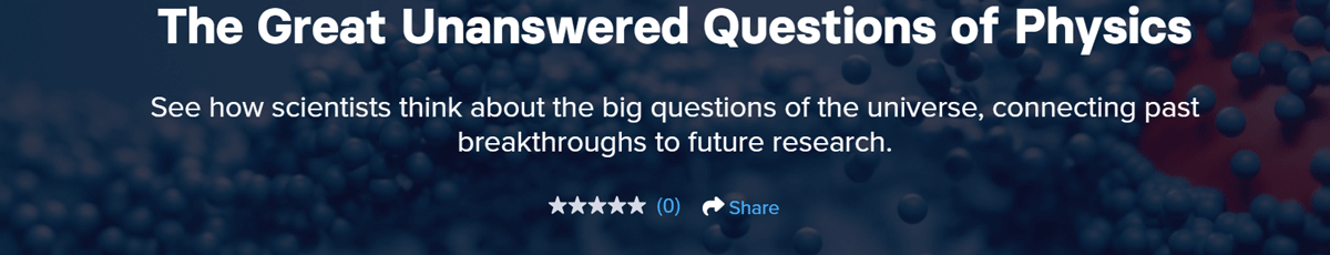 The Great Unanswered Questions of Physics