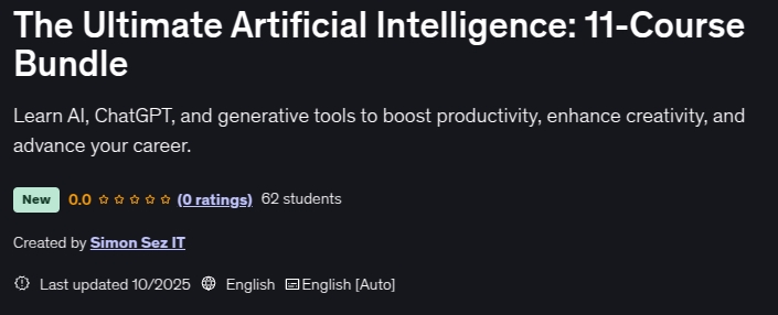 The Ultimate Artificial Intelligence_ 11-Course Bundle