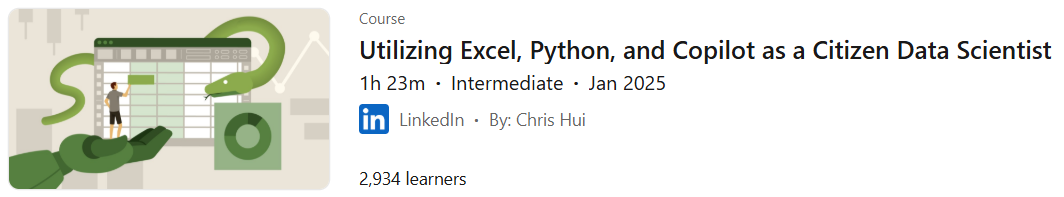 Utilizing Excel, Python, and Copilot as a Citizen Data Scientist