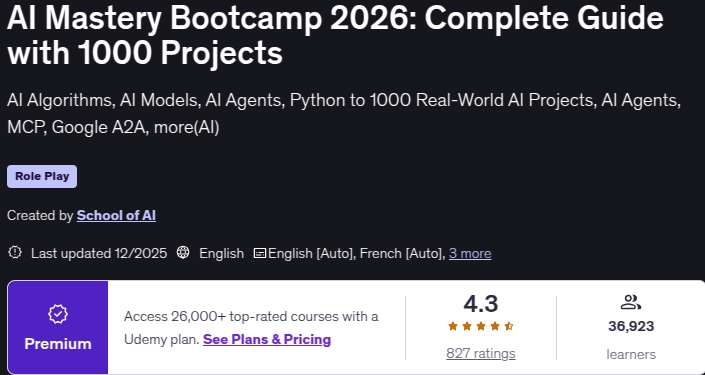 AI Mastery Bootcamp 2026_ Complete Guide with 1000 Projects