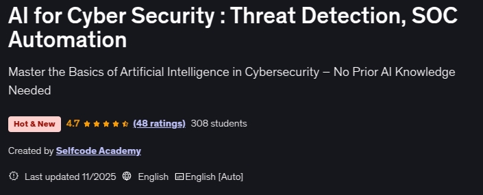 AI for Cyber Security _ Threat Detection, SOC Automation