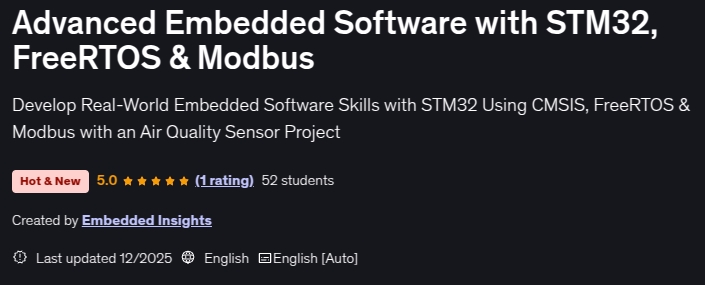 Advanced Embedded Software with STM32, FreeRTOS & Modbus