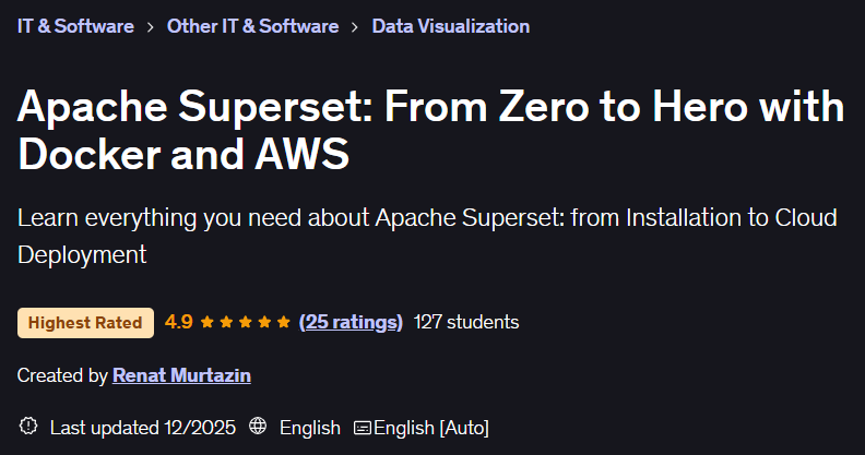 Apache Superset: From Zero to Hero with Docker and AWS