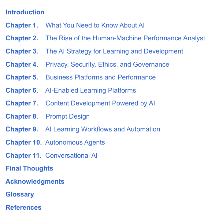 Applying AI in Learning and Development