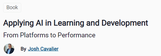 Applying AI in Learning and Development