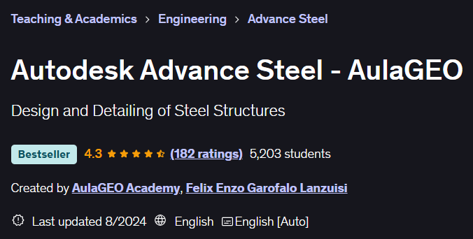 Autodesk Advance Steel - AulaGEO