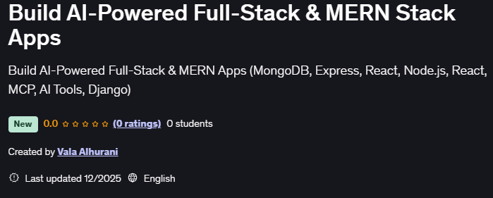 Build AI-Powered Full-Stack & MERN Stack Apps