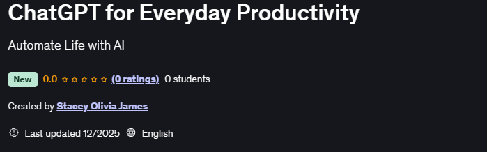 ChatGPT for Everyday Productivity