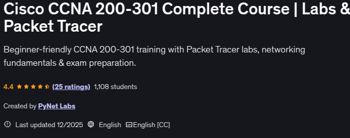 Cisco CCNA 200-301 Complete Course _ Labs & Packet Tracer