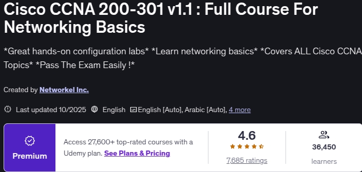 Cisco CCNA 200-301 v1.1 _ Full Course For Networking Basics