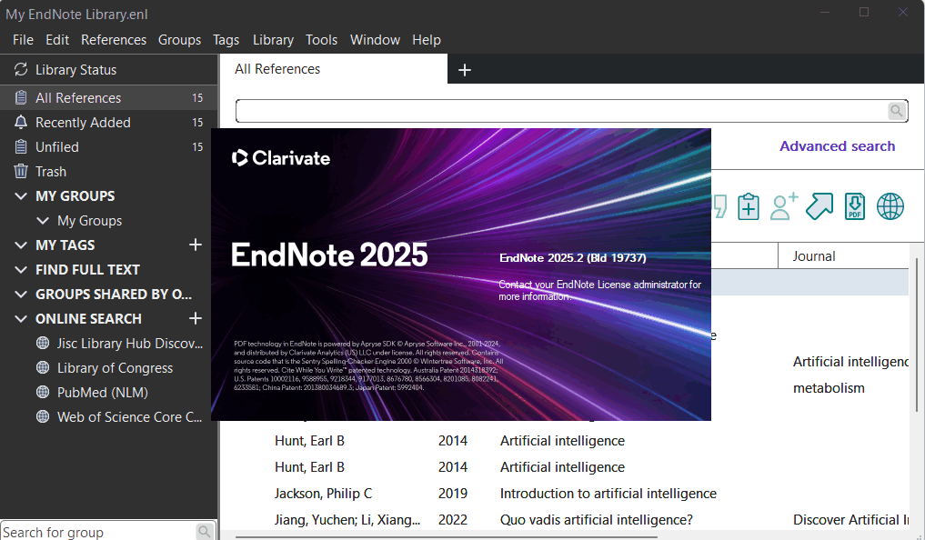 EndNote 2025.2