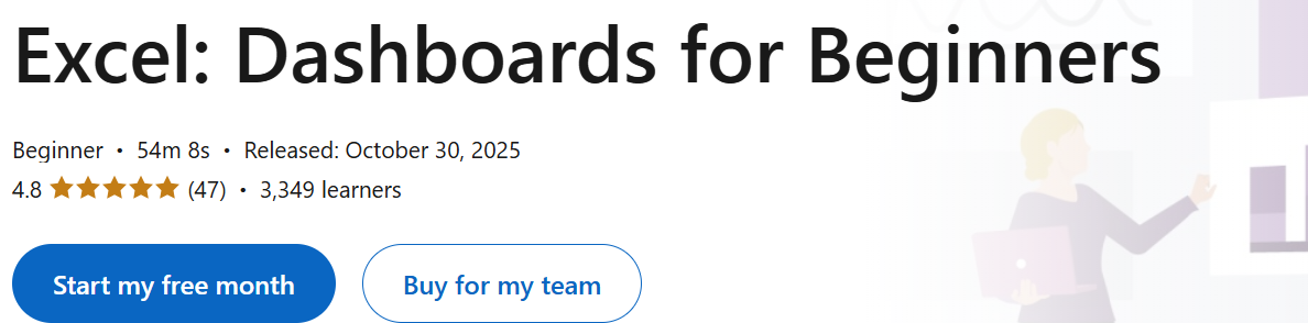 Excel Dashboards for Beginners