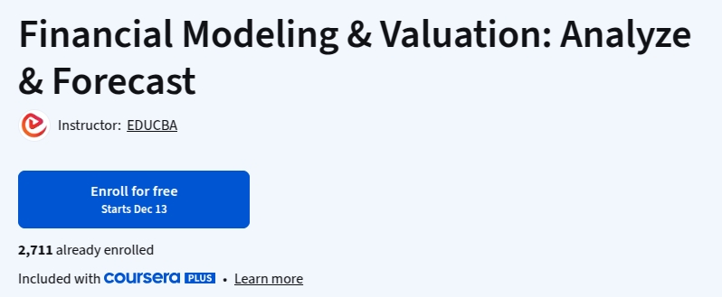 Financial Modeling & Valuation_ Analyze & Forecast