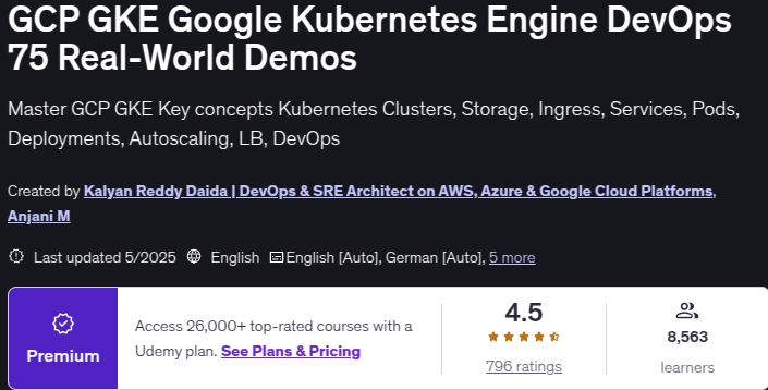 GCP GKE Google Kubernetes Engine DevOps 75 Real-World Demos